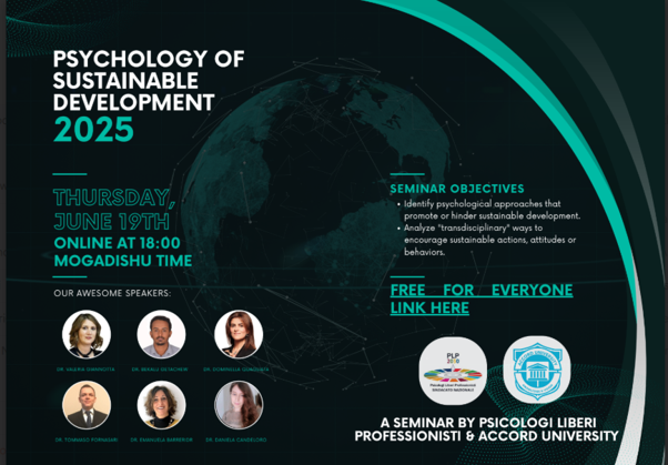 Psicologia e sviluppo sostenibile: PLP e Accord University insieme per “Psychology of Sustainable Development 2025”