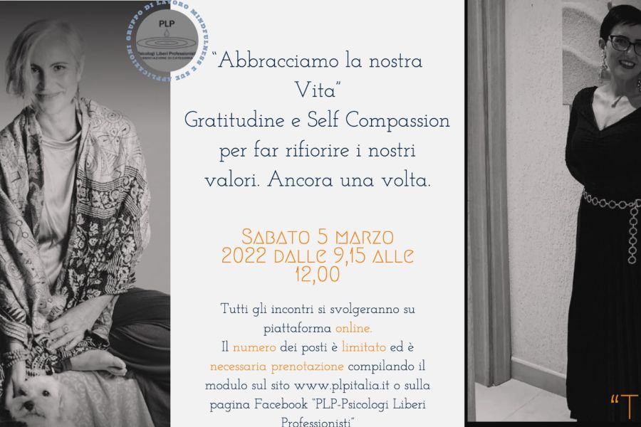Evento “Abbracciamo la nostra Vita” 5 marzo 2022
