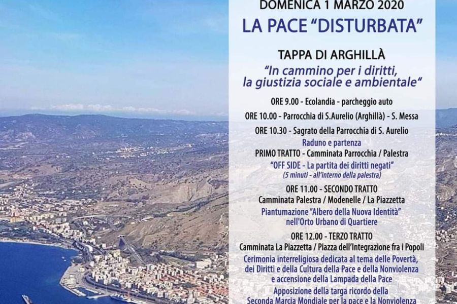 Marcia Mondiale per la Pace e la NonViolenza | Reggio Calabria 1-2- marzo 2020